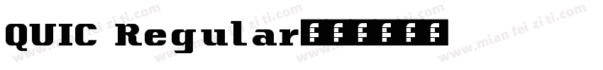QUIC Regular字体转换